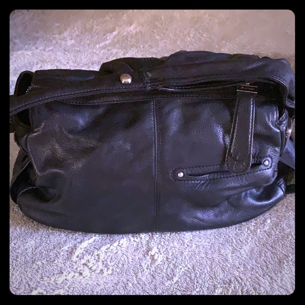 Genuine leather black purse B Makowsky